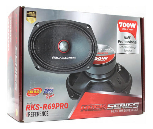Par De Medios Rangos 6''x9'' 350w. Rms Rockseries Rks-r69pro