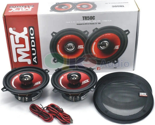 Bocinas 5.25 Pulgadas Mtx Audio Tr50c 220w Max 2 Vías Color Rojo