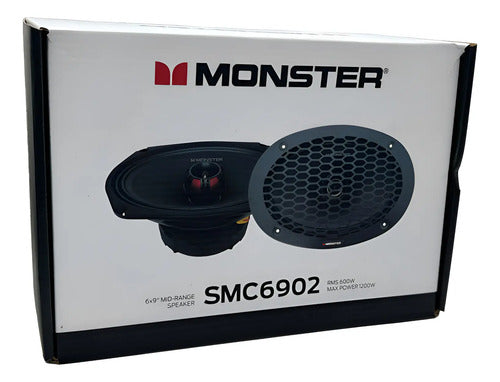 Par D Medio Rango Coaxial 6x9 600w Rms 8 Ohm Monster Smc6902