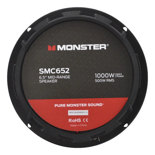 Par D Medios Rangos Coaxiales 500w Rms 8 Ohms Monster Smc652