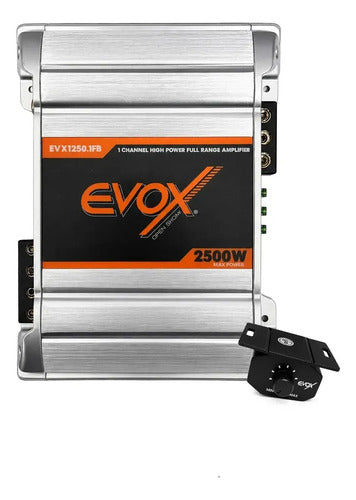 Amplificador 1 Canal Evox Evx1250.1fb Rango Completo 2500w Gris