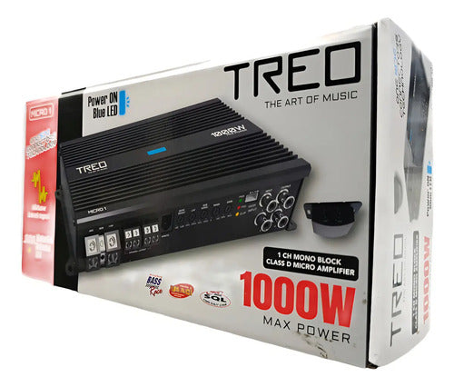 Amplificador Micro Clase D 1 Canal 250w Rms 4ohm Treo Micro1