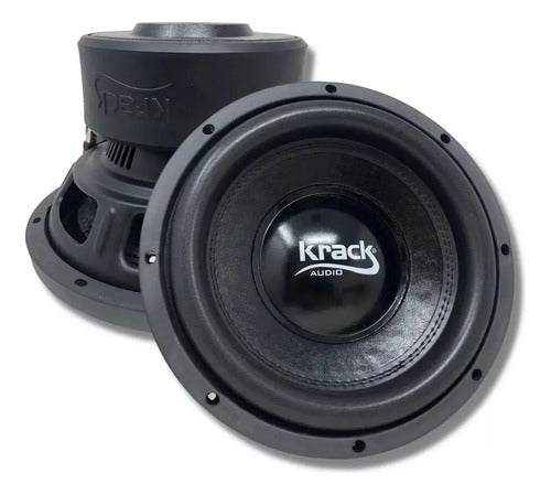2 Subwoofer De 10'' 4+4 Ohms 500 Watts Rms Krack Kwx-1044
