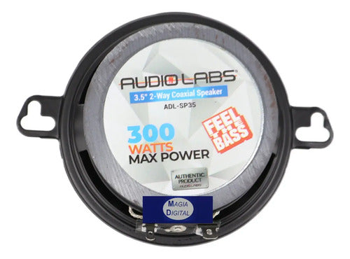 Bocinas 3.5pLG Audiolabs Adl-sp35 300 Watts 2 Vias Negro