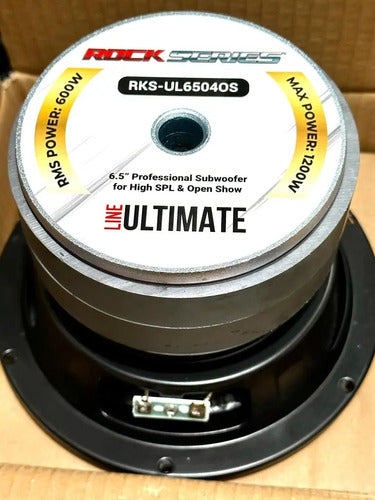2 Subwoofers De 6.5'' 1200 Watts Max Rockseries Rks-ul6504os