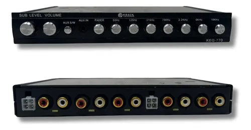 Ecualizador De 7 Bandas Crossover 6 Canales 8v Krack Keq-770