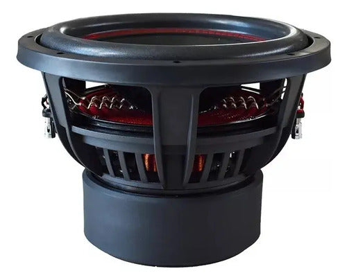 Subwoofer 12 Ultimate 4000 Watts 1 Ohm Rockseries Rks-12d1xs Color Negro