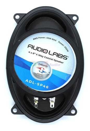Par De Bocinas 4x6 450w Max 45w Rms 4ohms Audiolabs Adl-sp46