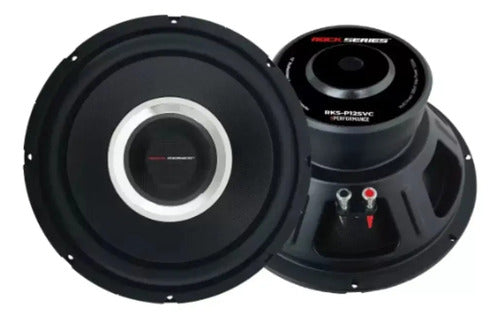 2 Subwoofers De 12'' 500w Rms 1 Bobina Rockseries Rks-p12svc