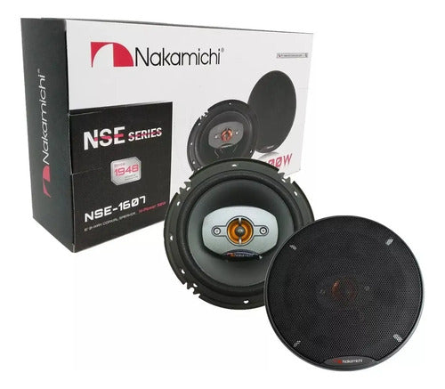 Par De Bocinas 6.5 4 Vias 400 Watts Nakamichi Nse1607 Color Negro