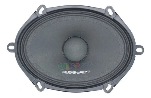 Un Medio Rango 5x7 250w. Rms Open Show Audiolabs Adl-57mr2 Color Negro
