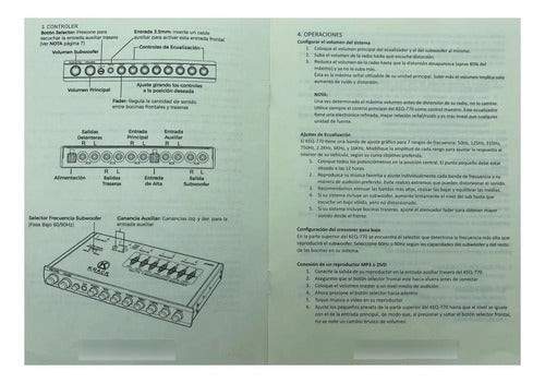 Ecualizador De 7 Bandas Crossover 6 Canales 8v Krack Keq-770