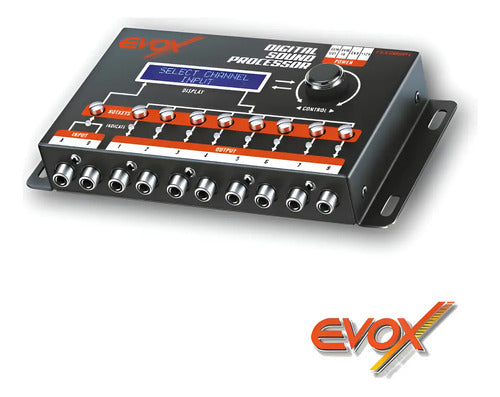 Procesador Digital 15 Bandas 8rca 6v Crossover Evox Evx2dspx