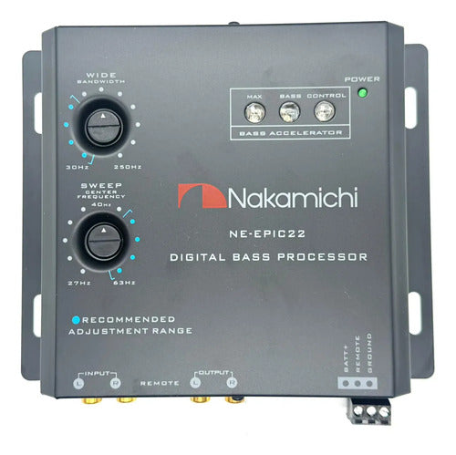 Epicentro Procesador Bajos Nakamichi Ne-epic22 Doble Perilla Color Negro
