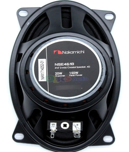 Bocinas Coaxiales 4x6 Pul 20w Rms 2 Vías Nakamichi Nse4618