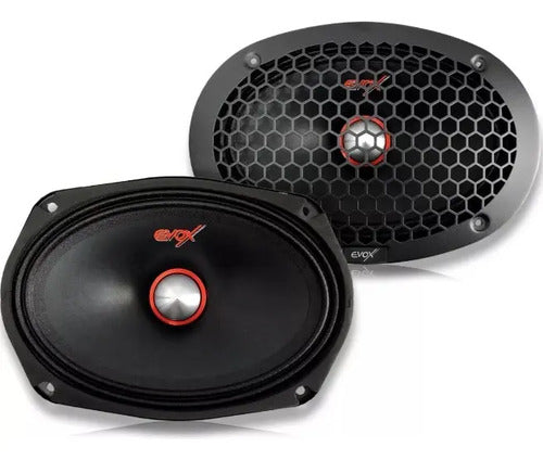Medio Rango Evox 6x9 PuLG 400w / 800w 8 Omhs Evx69mr Color Negro