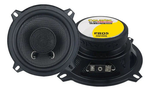 Bocinas 5.25 Pulgadas Coustic Pro5 2 Vias 500 Watts Max Color Negro