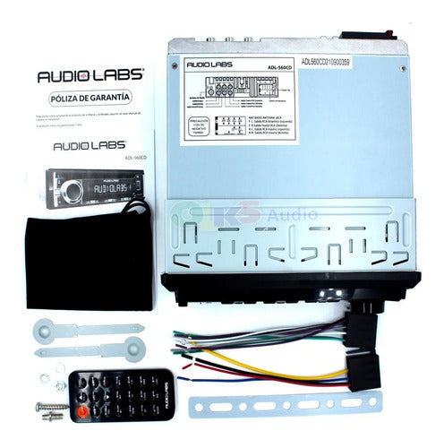 Autoestereo Cd Am Fm Bt Siri App 4rca 2v Audiolabs Adl-560cd