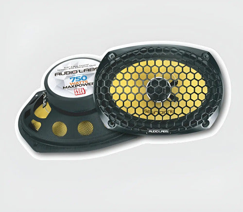Par Bocinas 6x9 Sq Fibra Vidrio 75w Rms Audiolabs Adl-f69sq