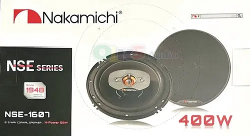 Par De Bocinas 6.5 4 Vias 400 Watts Nakamichi Nse1607 Color Negro