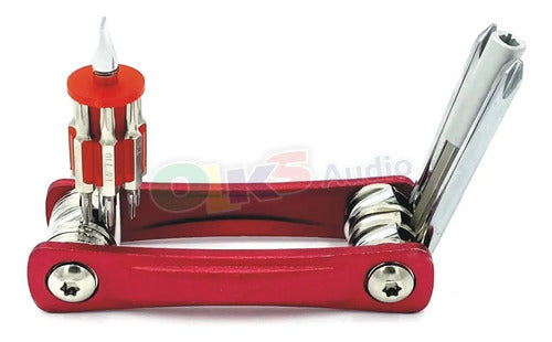 Desarmador Bolsillo Tipo Navaja 18 En 1 Easytool Et-dsa18n1