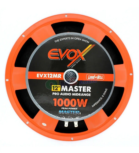 1 Medio Rango De 12 500w. Rms 8 Ohms Open Show Evox Evx12mr