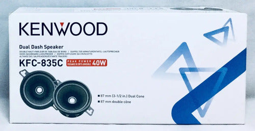 Par De Bocinas De 3.5 40 Watts Kenwood Kfc-835c 3 1/2 3.5'' Color Negro