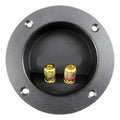 Bornes Redondo Olksaudio Terminal Dorada Push Negro Para Bafle Cajones Pack 15 Unidades