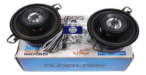 Bocinas 3.5pLG Audiolabs Adl-sp35 300 Watts 2 Vias Negro