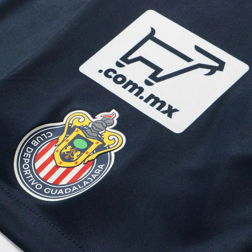 Short Chivas Versión Jugador Azul Blanco Local 21-22 Puma
