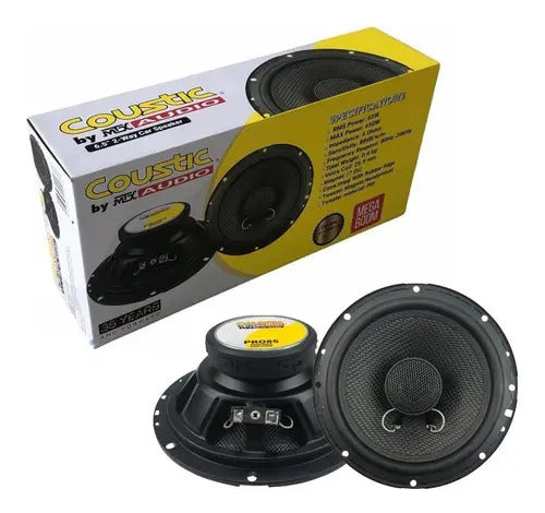Par Bocinas De 6x5 Pulgada 2 Vias 65 Watts Rms Coustic Pro65