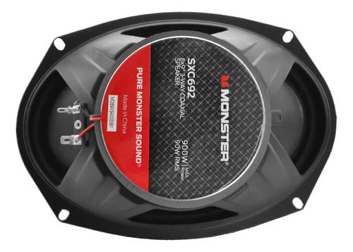 Par Bocinas Coaxiales 6x9 3 Vias 90w Rms 4ohm Monster Sxc693