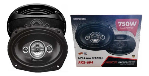 Par De Bocinas 6x9 De 4 Vias 850 Watts Rockseries Rks-n694