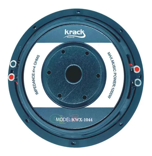 Subwoofer De 10 PuLG 1000w Krack Kwx-1044 #1 Pz Color Negro