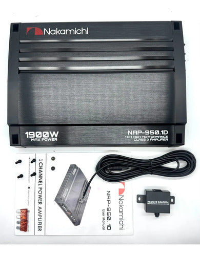 Amplificador 1 Ch Clase D 950w Rms 1ohm Nakamichi Nap-950.1d