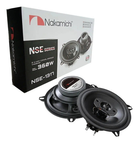Par De Bocinas 5.25 5-1/4 4 Vias 360 Watts Nakamichi Nse1317
