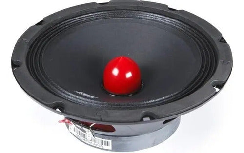 Medio Rango De 8'' 450w. 8 Ohm Spl Open Show Mtx Audio Rtx88 Color Negro Con Rojo