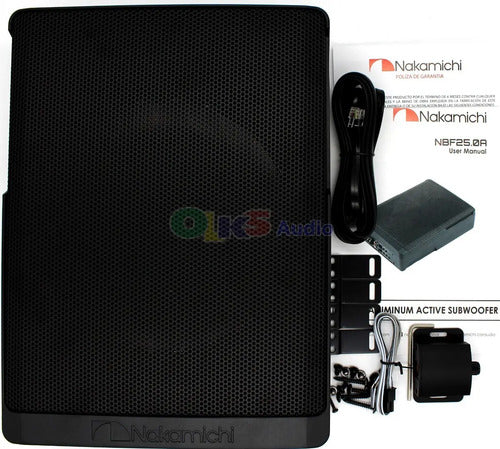 Subwoofer Amplificado 10 Pul 150w Rms Nakamichi Nbf25.0a
