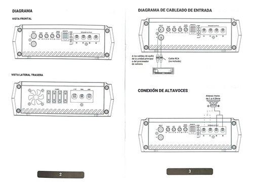 Ampli Rango Completo 1 Ch 2000w Rms Rockseries Rks-br2000.1