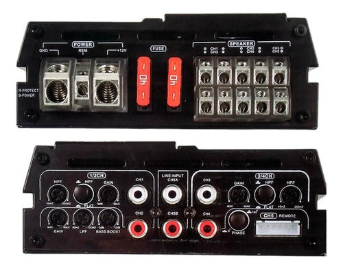 Amplificador Mini 5 Canales 960w Rms Rockseries Rks-p900.5dm