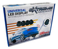 Kit De 4 Sensores Reversa Universal Display Extreme Serebl12 Color Negro