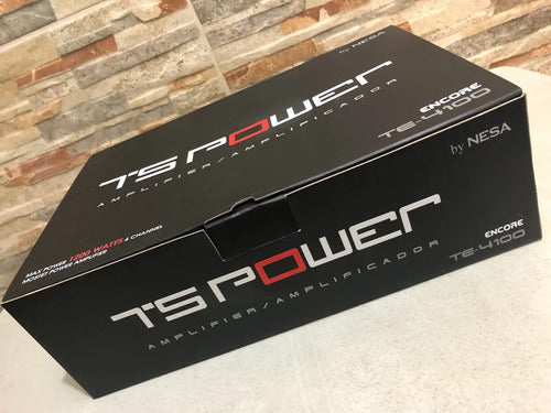 Amplificador 4 Canales Ts Power Encore Te-4100 1200 Watts