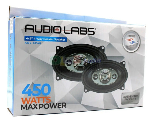 Par De Bocinas 4x6 450w Max 45w Rms 4ohms Audiolabs Adl-sp46