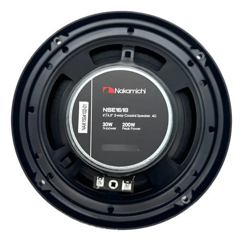 Par Bocinas 6.5 2 Vías 30w Rms Nakamichi Nse1618 Color Negro