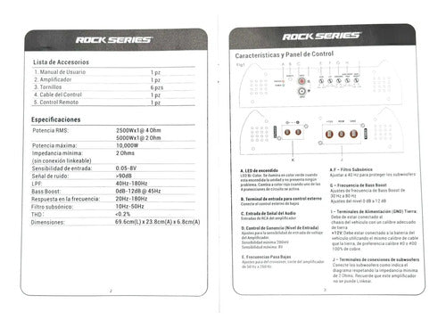 Amplificador 1 Canal 10000w Max 2 Ohm Rockseries Predator10k