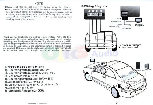 Retrovisor Monitor Cámara Sensores Revers Extreme Ex-rcam-04
