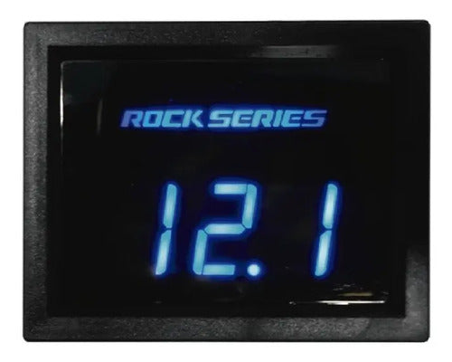 Voltimetro Medidor De Voltaje Digital Azul Rockseries Dv300