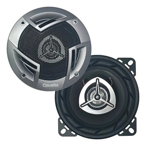 Bocinas 4puLG Coustic Co-42c 2 Vias 300 Watts Color Negro