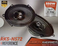 Par De Bocinas 5×7 6x8 2 Vías 350 Watts Rockseries Rks-n572 Color Negro