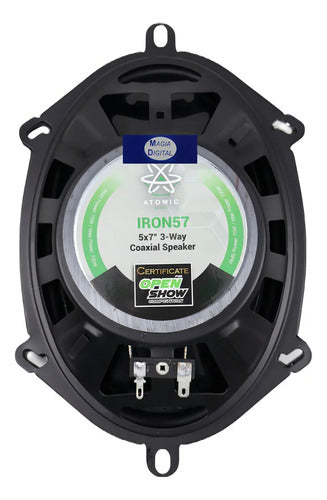 Par Bocinas 5x7 6x8 3 Vias 70 Watts Rms 4 Ohms Atomic Iron57